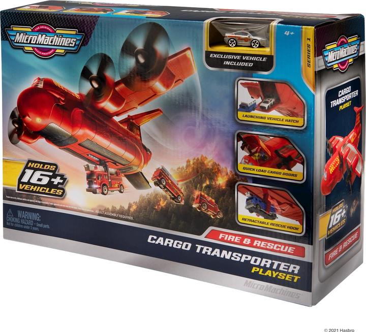 Actual product image Jazwares Micro Machines Transport Plane