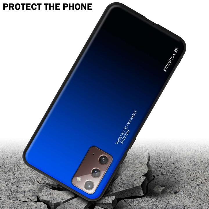 Image du produit Cadorabo Coque pour Samsung Galaxy NOTE 20 TPU 2 Farben Glas (Samsung Galaxy Note 20)