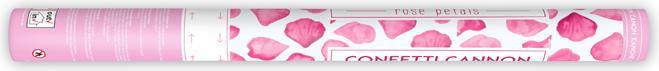 Produktbild Partydeco Confetti cannon with rose petals, pink, 60cm (1 pkt / 1 pc.)