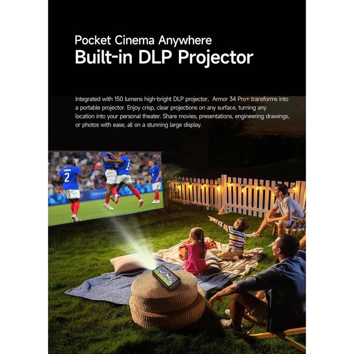 Actual product image Ulefone ARMOR 34 PRO PLUS 5G 16/512GB PULSE BLACK (512 GB, Black, Pulse Black, 6.95", Dual SIM, 5G)