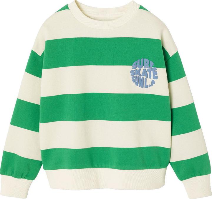 Produktbild Vertbaudet Sweatshirt mit Streifen und Print Jungen, Recycling-Polyester (152)