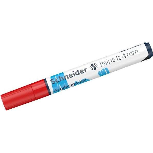 Schneider, Marker, Acrylmarker Paint-It 320 4mm rot (Rot, 4 mm, 1 x)
