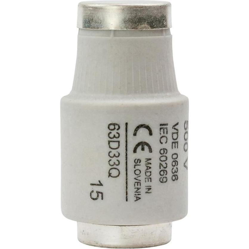 25x Eaton, Sicherung, Sicherungseinsatz, Niederspannung, 63 A, AC 500 V, 50 kA, D3, 27 x 16 mm, gR, IEC, superflink 63D3...