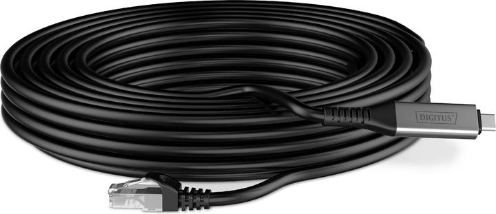 Image du produit Digitus Câble USB-C 3.2 Gen1 - RJ45 Ethernet, 1Gbit/s, 10m (S/FTP, CAT6a, 10 m)
