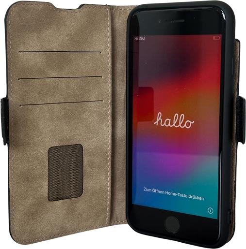 Image du produit Mike Galeli Book-Cover cuir véritable Fabio black (Apple iPhone SE, Apple iPhone 8, Apple iPhone 7)