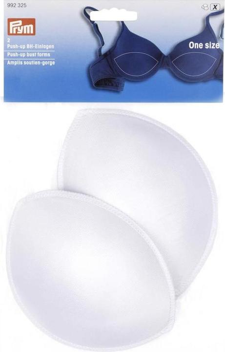 Image du produit Prym Coussinets de soutien-gorge push-up, blanc Taille M, L - Carte 2 pcs.