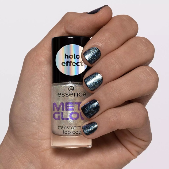 Produktbild essence Topcoat Meta Glow Transforming (Silber, Top Coat)