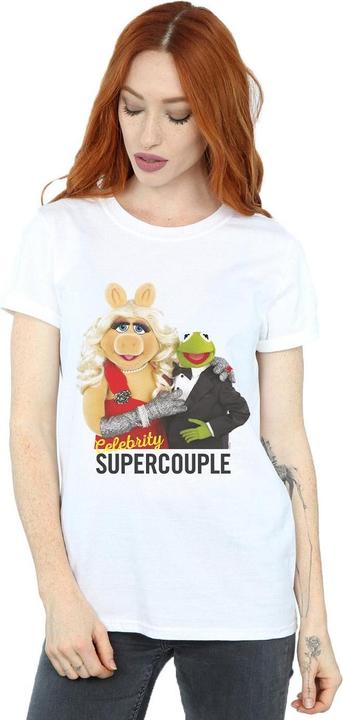 Actual product image Disney Womens/Ladies The Muppets Celebrity Supercouple Cotton Boyfriend T-Shirt (M)