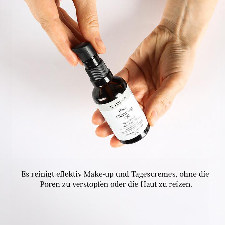 Immagine prodotto Radika Olio detergente per il viso, struccante, 100% puro, organico, naturale, 50 ml (Olio detergente, 50 ml)