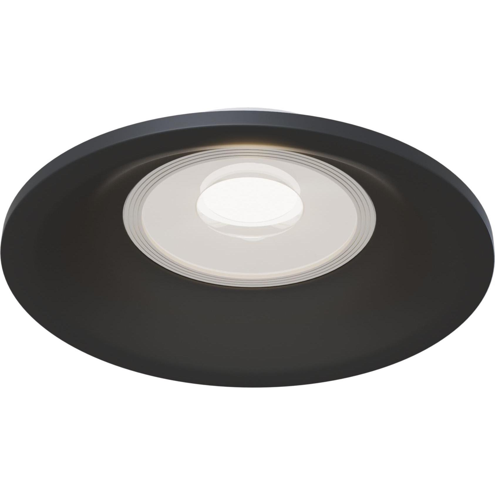Maytoni, Wandleuchte + Deckenleuchte, Slim Downlight, Einbauleuchte GU10 Schwarz Ø85mm (GU10)