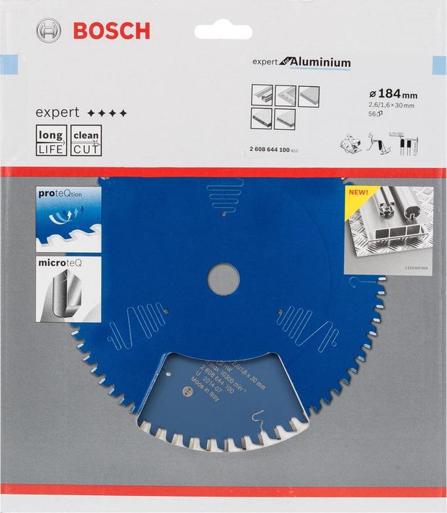 Produktbild Bosch Professional Zubehör Kreissägeblatt Expert for Aluminium, 184 x 30 x 2,6 mm, 56