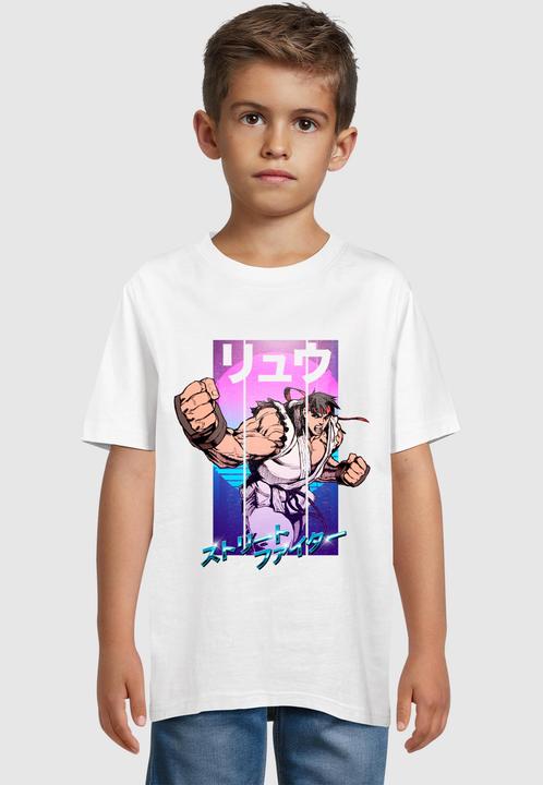 Produktbild Merchcode Kids Street Fighter - Ryu Future 80s Basic T-Shirt - 198971 (146, 152)