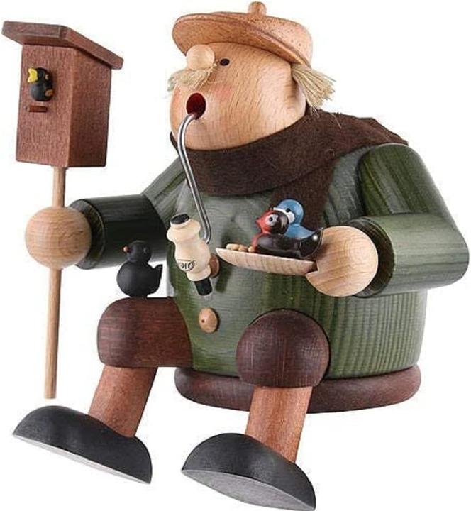 Actual product image KWO Smoking man edge stool bird friend