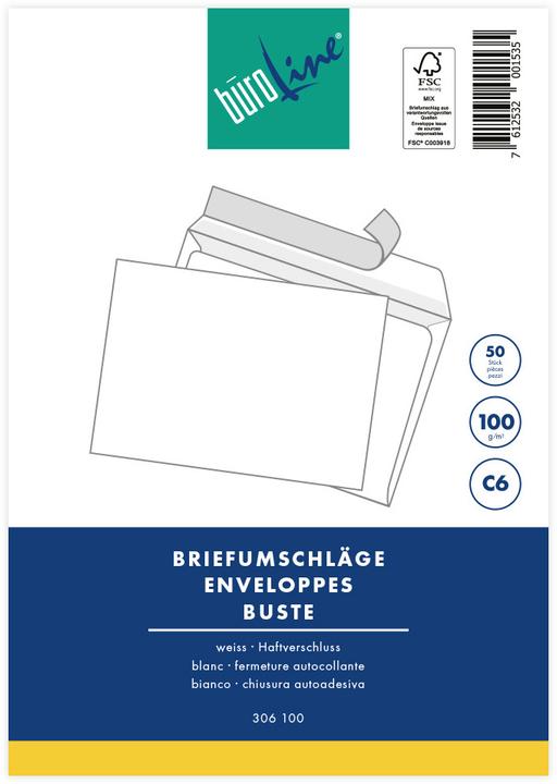 Actual product image BüroLine Envelope (C6, 50x)