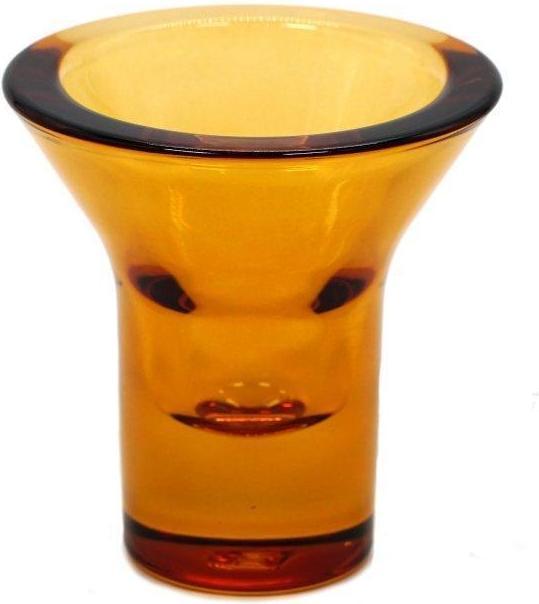 Produktbild Born in Sweden LUMI Kerzenhalter bernstein aus Glas – modernes Wohnaccessoire