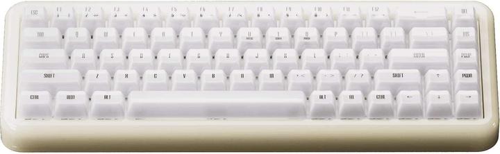 Akko YU01 White Jade Gaming-Tastatur, RGB - 65%, V3 Piano Pro Switches (ISO) (US, Cable, Wireless)