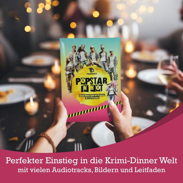 Immagine prodotto Parameter B Popstar in difficoltà - cena con delitto (Tedesco)