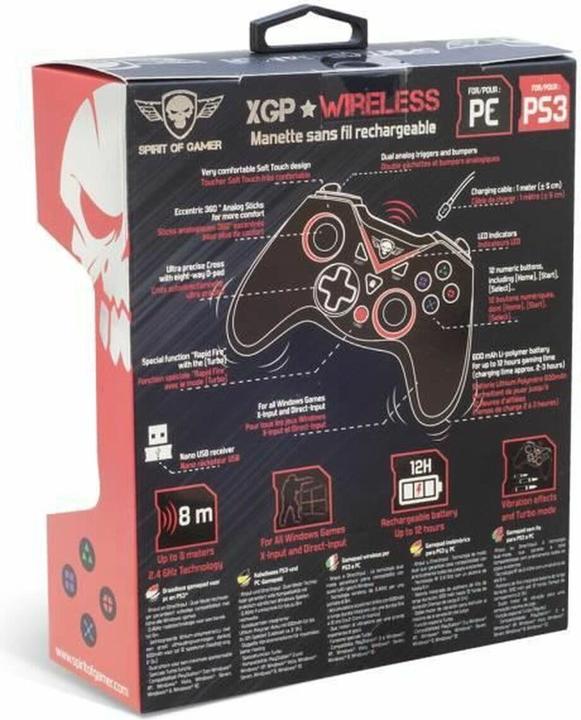 Produktbild Spirit Of Gamer SOG-RFXGP Gaming-Controller, USB Gamepad Analog / Digital PC, Playstation 3 (PC, PS3)
