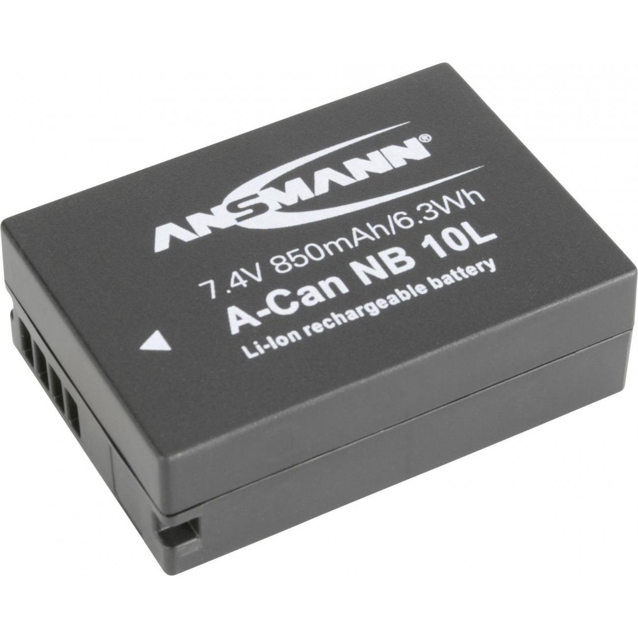 Ansmann A-Can NB-10L (Akku), Kamera Stromversorgung, Schwarz