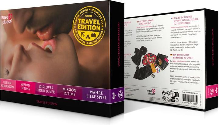 Actual product image tease & please True Love Game Part 1 Travel Edition (Board game, German, Spanish, French, English)