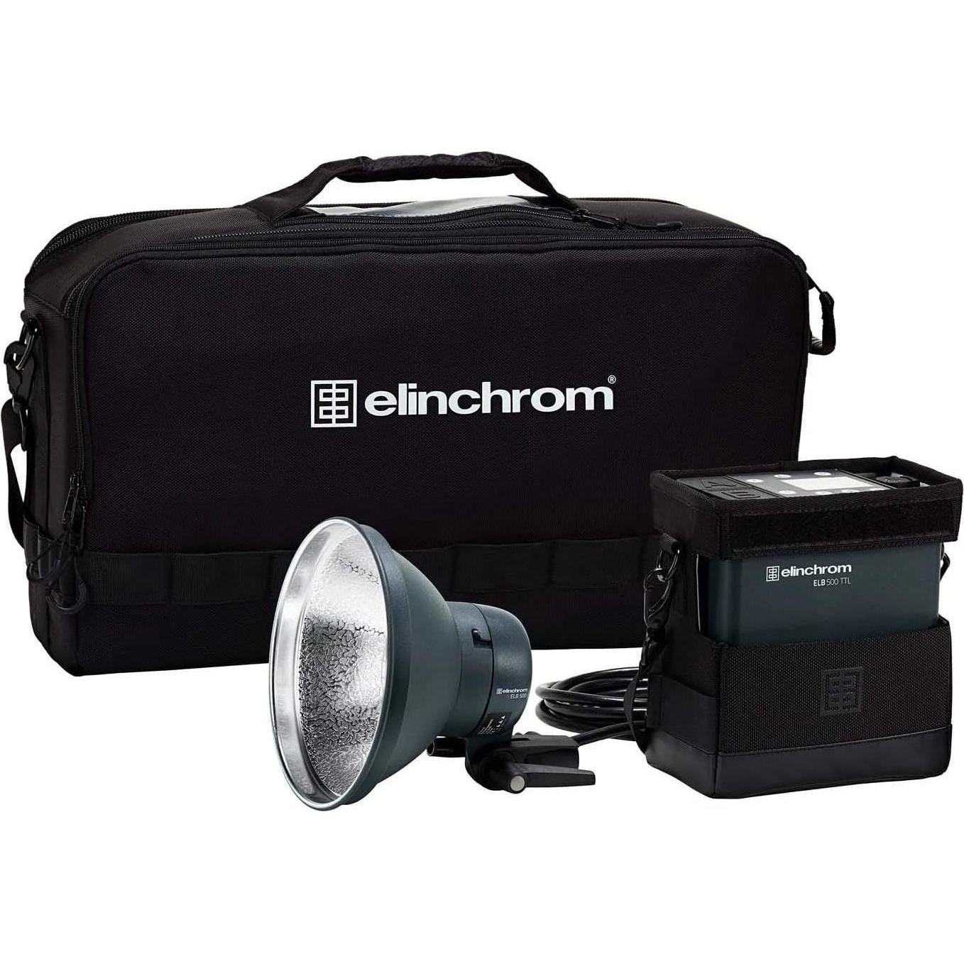 Elinchrom ELB 500 TTL To Go (500 W, Set), Flash da studio, Nero