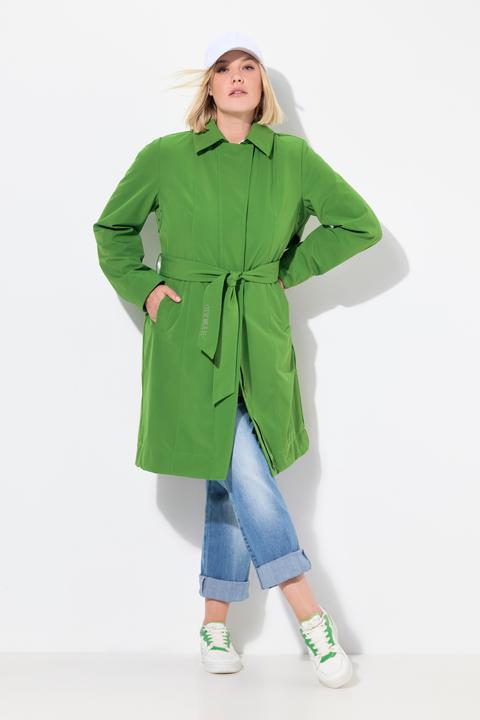 Produktbild Ulla Popken HYPRAR Softshell-Trenchcoat, wasserabweisend, Gürtel (50, 52)