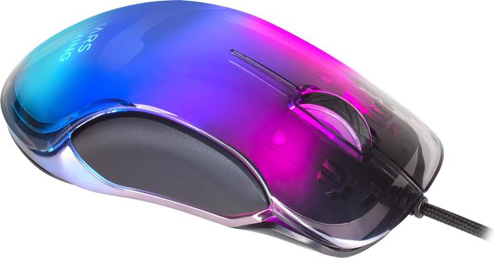 Actual product image Mars Gaming MMGLOW Gaming Mouse RGB Chroma-Glow Mirror Finish 12800 DPI Black (Cable)