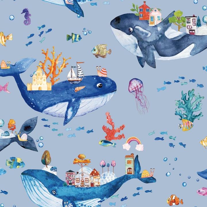 Actual product image Holden Décor Whale Wallpaper (53 x 1000 cm)