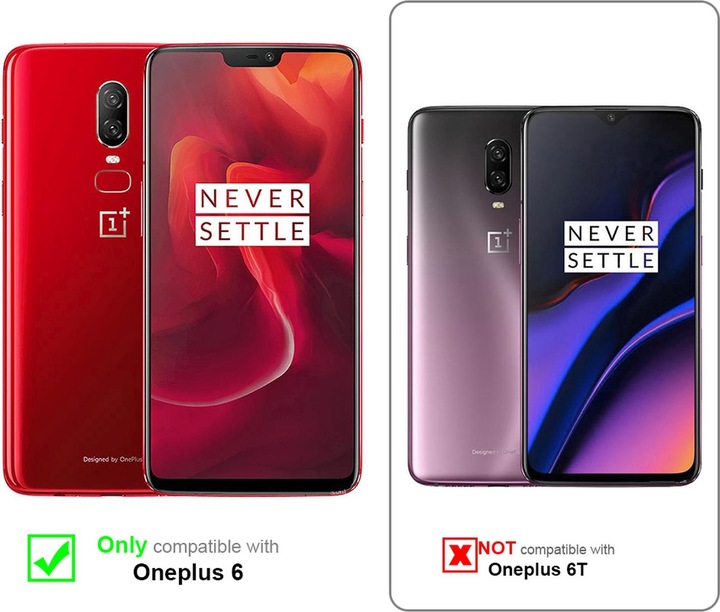 Actual product image Cadorabo Display protection glass (1 Piece, OnePlus 6)