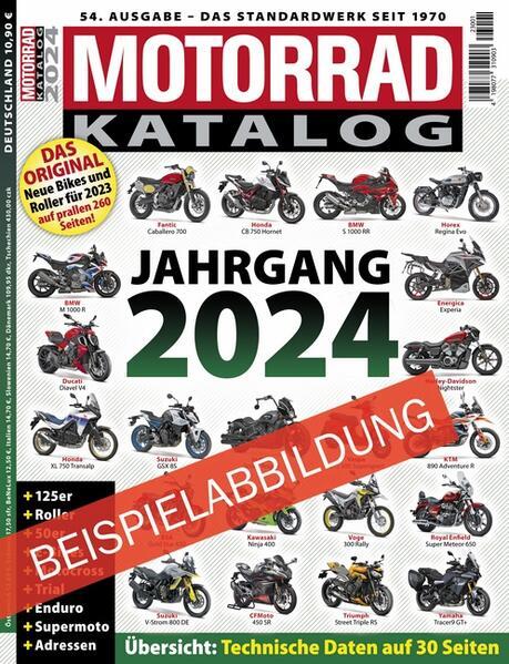 Energie-Label Motorrad-Katalog 2025 (Deutsch, Motorbuch, 2024)