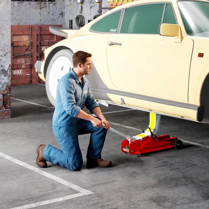 Immagine prodotto Homcom Wagenheber Stahl Rot