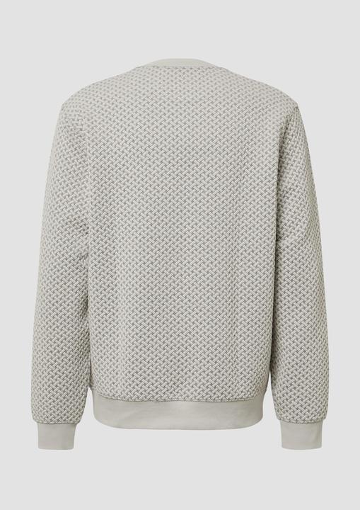 Produktbild s.Oliver Sweatshirt Strukturiertes Sweatshirt mit Crew Neck (M)
