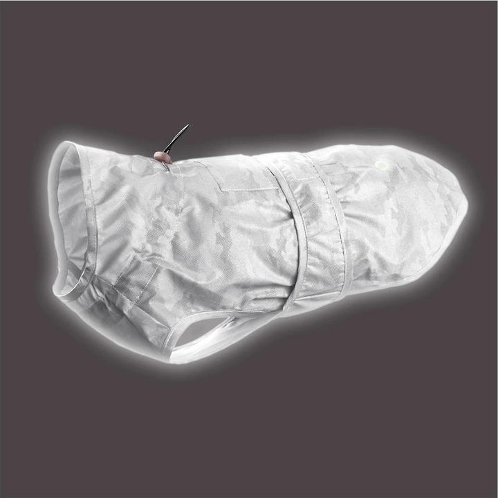 Image du produit Hunter Manteau de pluie Huka to go pour chiens Argent 30 (30, Imperméable pour chien)