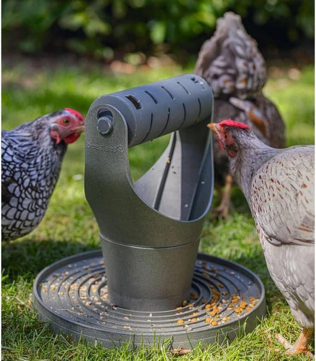 Actual product image Beeztees Feeding Station Chickens Play and Snack Tower, Grey