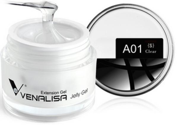 Venalisa Gel Builder Clear UV/LED (Blanc, Transparent, Vernis à ongles effet gel)