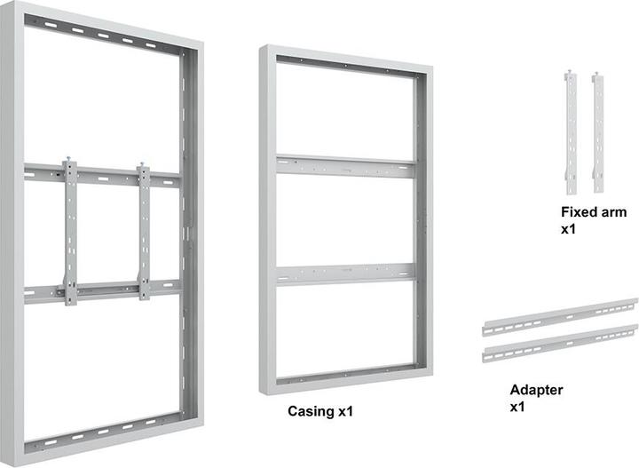 Actual product image Multibrackets Monitor frame, wall mounting, 55"/1195