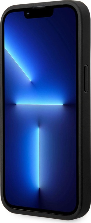 Productafbeelding BMW Hoesje BMHCP14L22NBCK iPhone 14 Pro 6,1" czarny/zwart Leer Carbon (Apple iPhone 14 Pro)