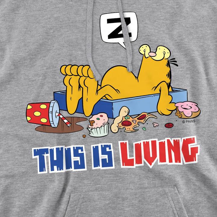 Produktbild Garfield This Is Living Kapuzenpullover (M)