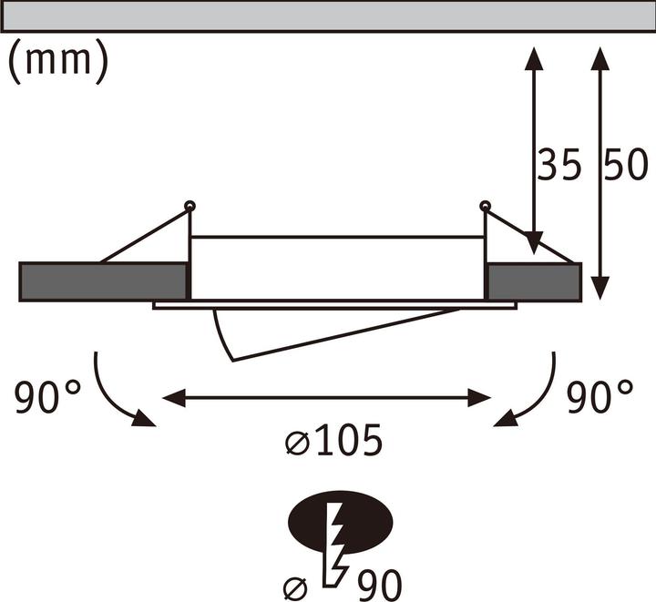 Produktbild Paulmann Einbauleuchte Aumus 3er Set (750 lm)