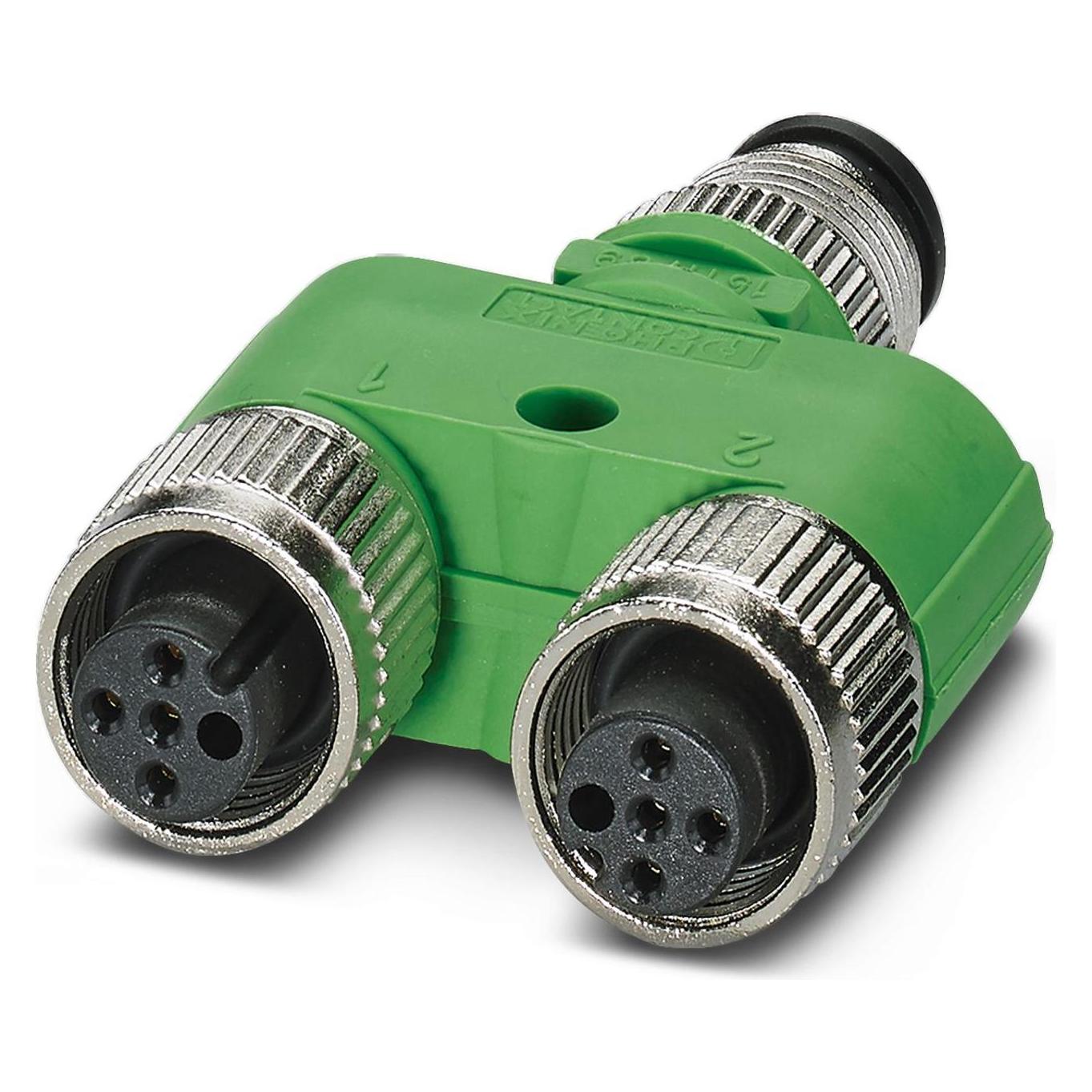 Phoenix Contact Sensor/actuator verdeler en advertentie, Kabels + Stekkers, Groen