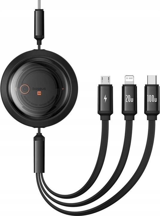 Image du produit Baseus USB type C - Micro USB B, Lightning, USB type C (1.10 m, USB 2.0, 100 W)