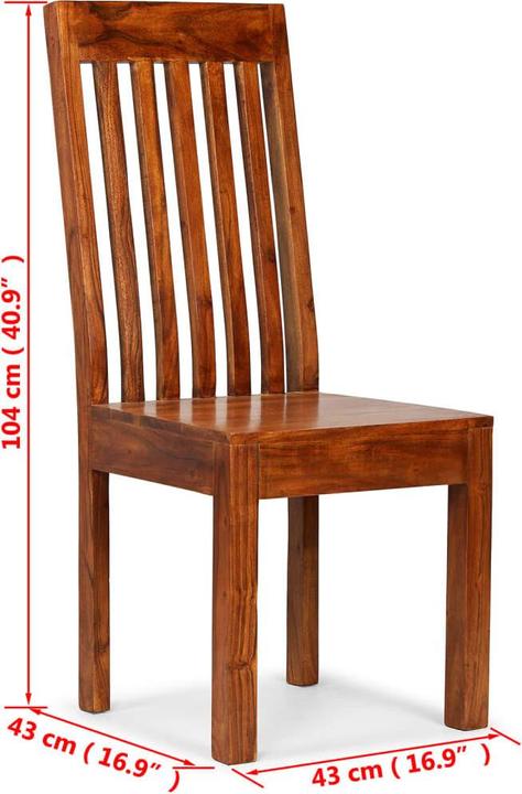 Immagine prodotto vidaXL Esszimmerstühle 6 Stk. Massivholz mit