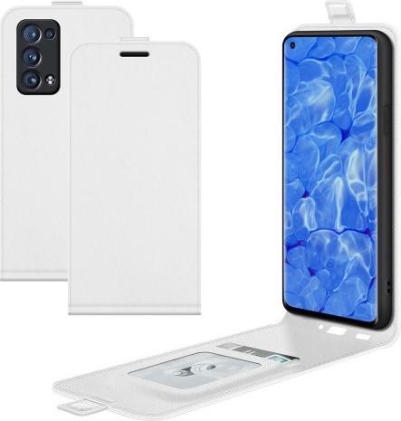 Actual product image Cover-Discount OPPO Reno6 Pro - Classic Flip Case vertical white (Oppo Reno 6 Pro 5G)
