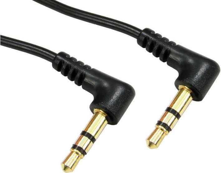 Image du produit RS PRO Câble auxiliaire, jack stéréo, 3,5 mm / jack stéréo, 3,5 mm mâle L. 300mm (0.30 m, Câble AUX)