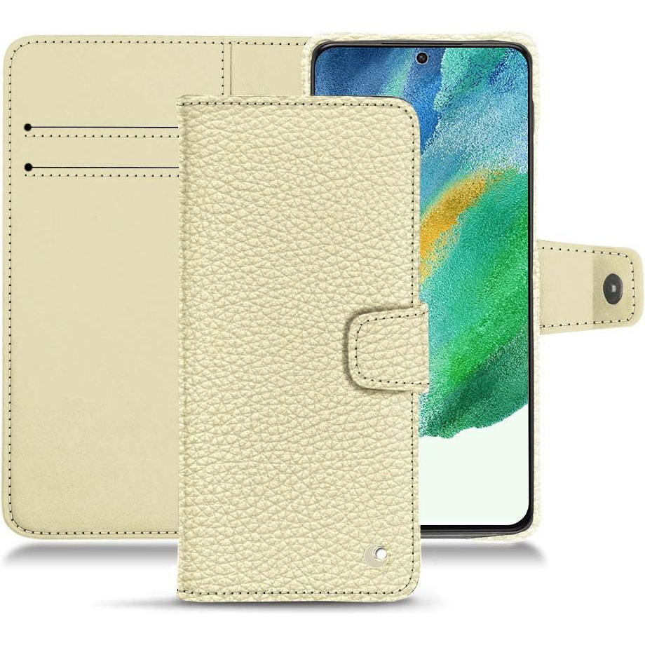 Thumbnail - Noreve Lederschutzhülle Wallet (Samsung Galaxy S21 FE), Smartphone Hülle, Weiss