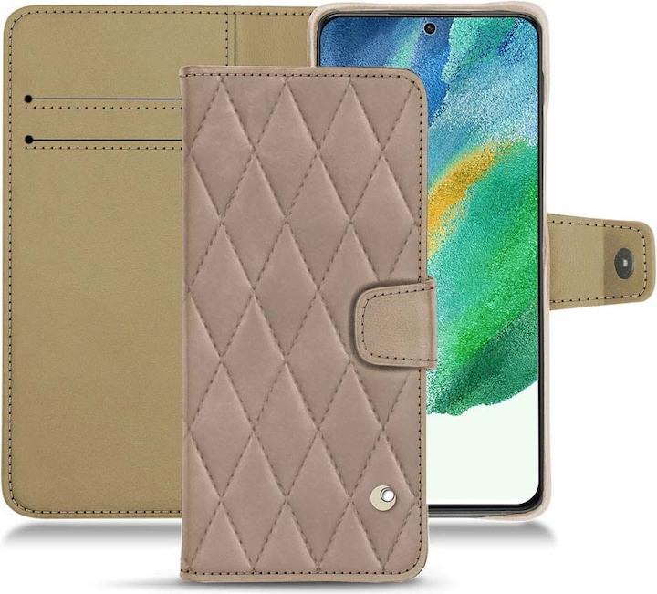 Noreve Lederschutzhülle Wallet (Samsung Galaxy S21 FE)