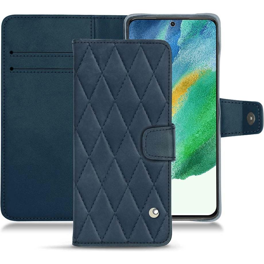 Thumbnail - Noreve Lederschutzhülle Wallet (Samsung Galaxy S21 FE), Smartphone Hülle, Blau