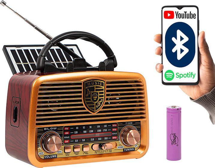 Actual product image Blow Analogue radio RA10 AM/FM Solar (AM, FM, Bluetooth)