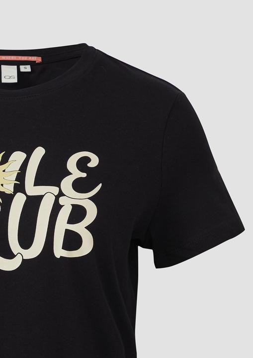 Produktbild S.Oliver T-Shirt Baumwollshirt mit Frontprint (XS)