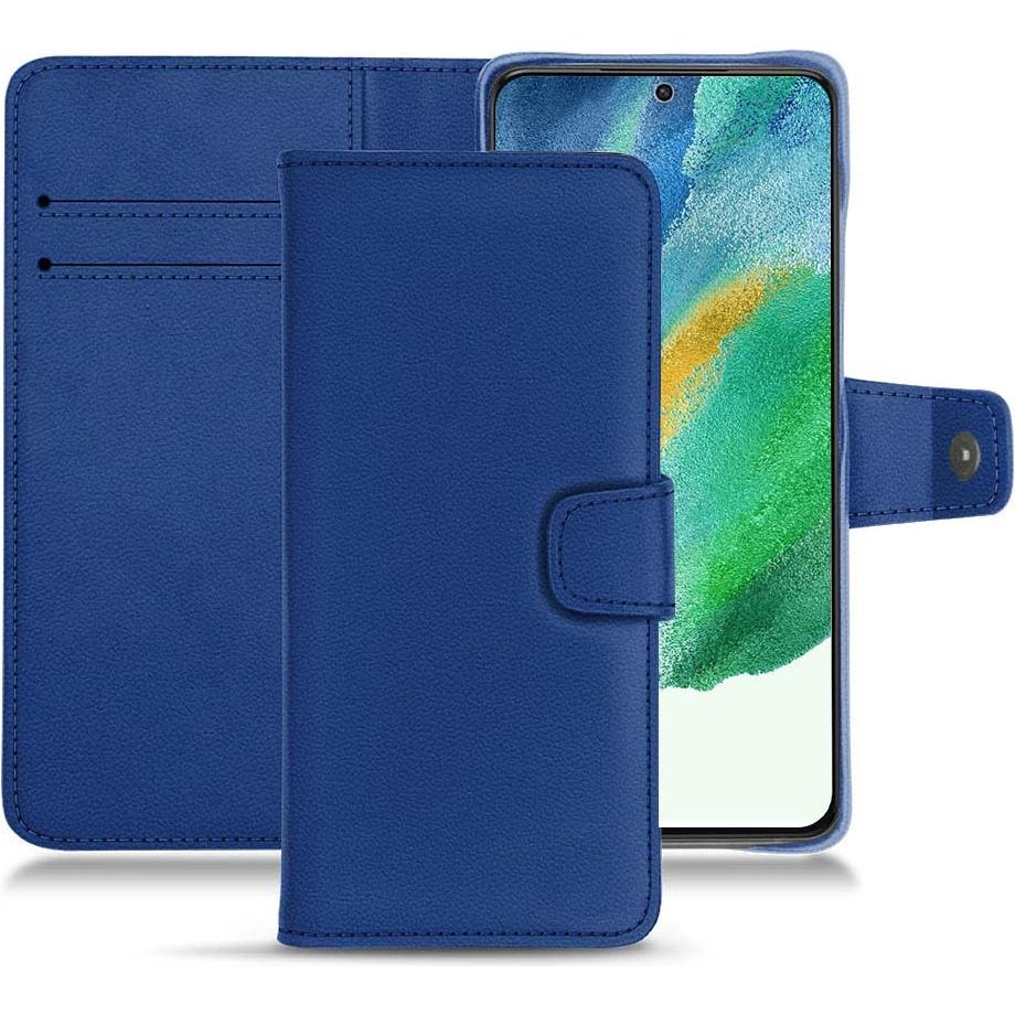 Thumbnail - Noreve Lederschutzhülle Wallet (Samsung Galaxy S21 FE), Smartphone Hülle, Blau